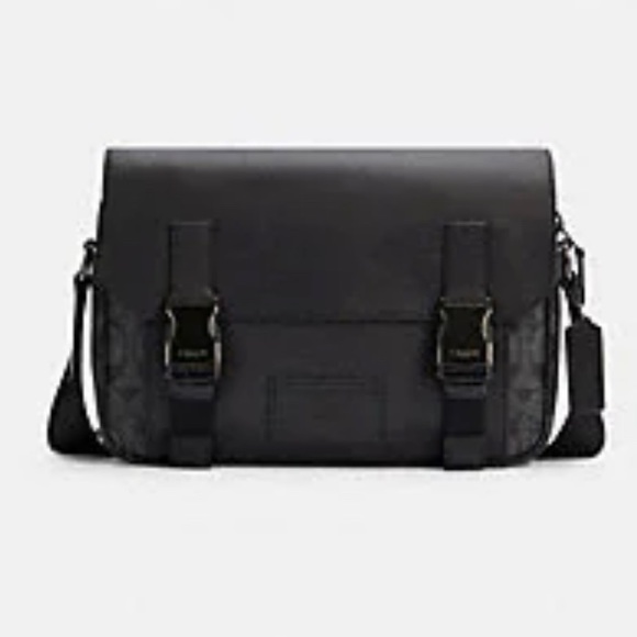 Coach Track Crossbody In Signature Canvas - Picture 1 of 9